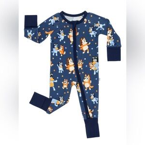 Little Sleepies Bluey zippy NWOT